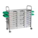 Callero Plus STEAM Activity Treble Trolley & Translucent Gratnells Trays