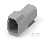 TE Connectivity DTM04-4P DTM Automotive Connector Grey Female Shrouded 4POS