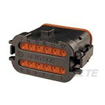 TE Connectivity DT06-12SB-CE05 DEUTSCH Connector Shrouded Female 12P Black Seal
