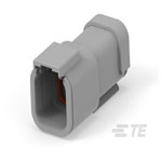 TE Connectivity DTM04-6P DTM Connector Female 6Pos Grey Unshrouded