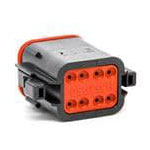 TE Connectivity DT06-12SB-EP04 DT Series Connector Female Shrouded 12P Black