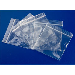 RVFM GL01 Self Seal Mini Grip Plain Polythene Bags 55 x 55mm - Boxed 1000