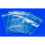 RVFM GL02 Self Seal Mini Grip Plain Polythene Bags 55 x 75mm 160 Gauge -Pk100