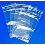 RVFM GL08 Self Seal Mini Grip Plain Polythene Bags 75 x 190mm 160 Gauge -Pk100