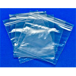 RVFM GL04 Self Seal Mini Grip Plain Polythene Bags 90 x 115mm 160 Gauge -Pk100