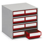 Treston 0830-5 Storage Cabinet 8 Red Drawers