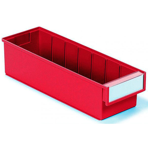 Treston 4015-5 Storage Bin Red 400 x 132 x 100mm | Rapid Electronics