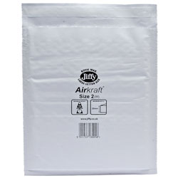 Jiffy® 42JL2 Air Kraft® No.2 Mail Bag 205 x 245mm - White