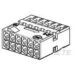 TE Connectivity 2-968318-1 MQS Automotive Connectors Female Shrouded 12P Grey