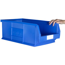 Topstore TC7 Semi-Open Fronted Containers - Blue - Pack Of 5