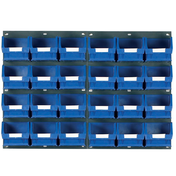 Topstore Tc3 Wall Mounted Louvred Panel Kits 2 X Tp2 And 24 X Tc3 Blue
