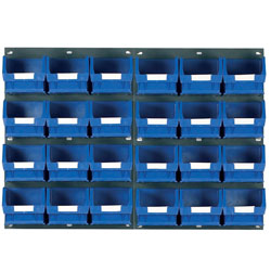 Topstore TC3 Wall Mounted Louvred Panel Kits 2 x TP2 & 24 x TC3 - Blue