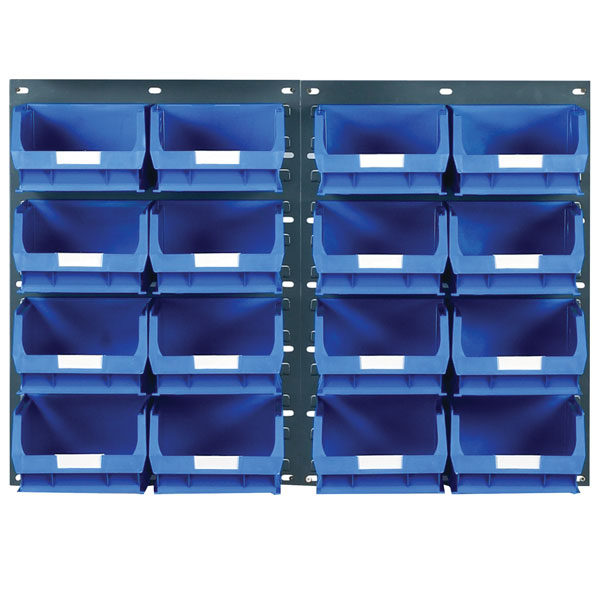 Topstore Tc4 Wall Mounted Louvred Panel Kits 2 X Tp2 And 16 X Tc4 Blue