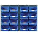 Topstore TC4 Wall Mounted Louvred Panel Kits 2 x TP2 & 16 x TC4 - Blue