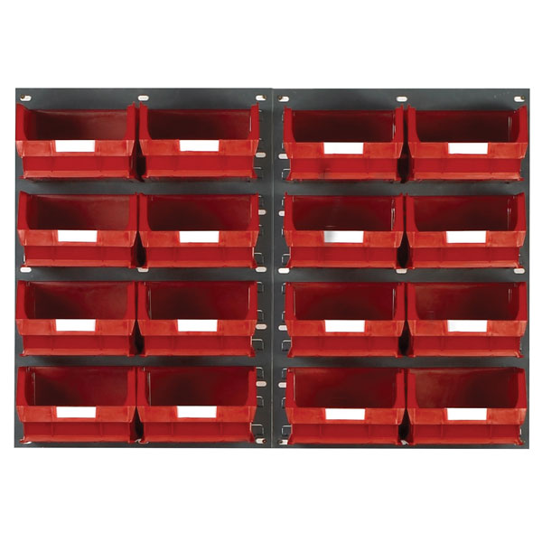 Topstore Tc4 Wall Mounted Louvred Panel Kits 2 X Tp2 And 16 X Tc4 Red