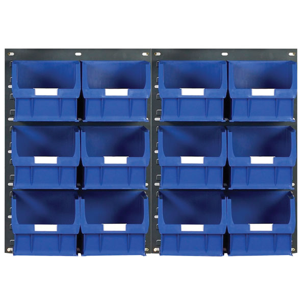 Topstore Tc5 Wall Mounted Louvred Panel Kits 2 X Tp2 And 12 X Tc5 Blue