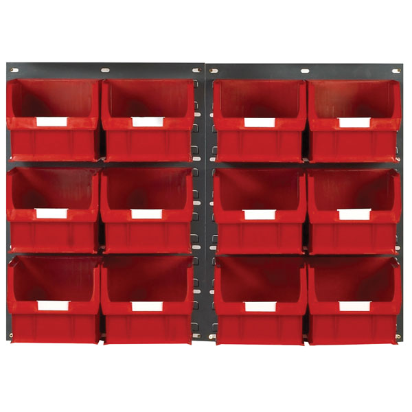 Topstore Tc5 Wall Mounted Louvred Panel Kits 2 X Tp2 And 12 X Tc5 Red
