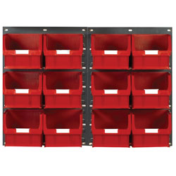 Topstore TC5 Wall Mounted Louvred Panel Kits 2 x TP2 & 12 x TC5 - Red