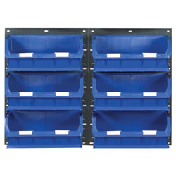 Topstore TC6 Wall Mounted Louvred Panel Kits 2 x TP2 & 6 x TC6 - Blue