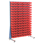 Topstore MSS1.5 Louvred Panel Spacemaster TC Bin Kits - Inc 120 x TC2 Red Bins