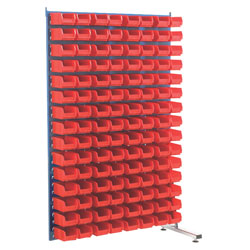 Topstore MSA1.5 Louvred Panel Spacemaster TC Bin Kits - Inc 120 x TC2 Red Bins