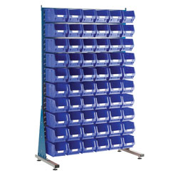 Topstore MSS1.5 Louvred Panel Spacemaster TC Bin Kits - Inc 60 x TC3 Blue Bins