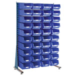 Topstore MSS1.5 Louvred Panel Spacemaster TC Bin Kits - Inc 40 x TC4 Blue Bins