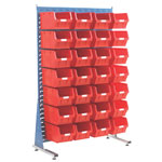 Topstore MSS1.5 Louvred Panel Spacemaster TC Bin Kits - Inc 28 x TC5 Red Bins