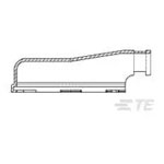TE Connectivity 965643-1 Automotive Male Shrouded Connector 42Pos R/A