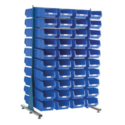 Topstore MDS1.5 Louvred Panel Spacemaster TC Bin Kits - Inc 80 x TC4 Blue Bins