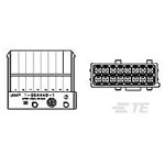 TE Connectivity 1-964449-1 FLACHSTE-GEH2 Automotive Connector Female Shrouded