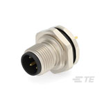 TE Connectivity T4140012041-000 M12 Male Rear Mount 4P Unshrouded Connector