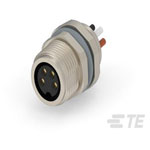 TE Connectivity T4071017041-001 M8 Female Rear Panel 4Pos Straight Wire