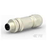 TE Connectivity T4111011041-000 Circular Connector 4 Contacts Male Plug Brass