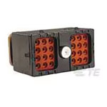 TE Connectivity DRC16-24SA Rectangular Plug Housing Black Male Shrouded