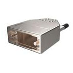 Amphenol ICC 8655MH1501LF DSub Backshell 15P Straight Exit Metal Hood