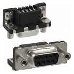 Amphenol ICC D09S33E4GV00LF 9Pin DSub Connector Female Right Angle Unshrouded