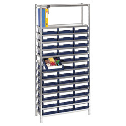 Raaco 181129 Shelving 4-800 Shelving Unit - 36 Bins