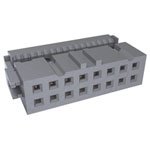 Amphenol 71600-016LF IDC Female Connector 16Pol Strain Relief Unshrouded