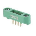 Harwin G125-MV11205M1P Gecko Male Shrouded Vertical 6+6 Position Connector
