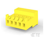 TE Connectivity 3-643818-5 Connector Female Shrouded 5P Tabs Yellow 20 AWG