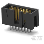 TE Connectivity 1761681-5 IDC Header 14P Vertical Male Shrouded Black