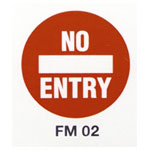 Beaverswood Floor Marker 430mm dia. No Entry