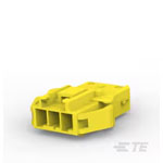 TE Connectivity 2005250-4 PDL 3P Cap 3.96mm Yellow Female Unshrouded