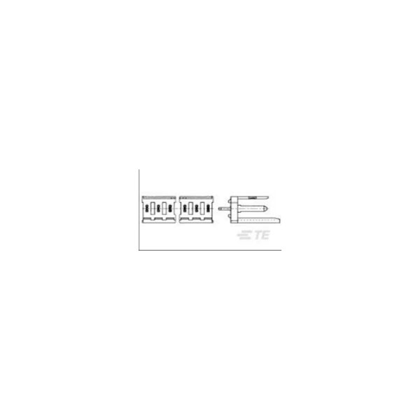 TE Connectivity 280617-2 Board Connector Male 6 Contacts 1 Row Uns...