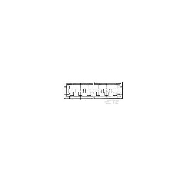 TE Connectivity 280633 AMPMODU II Connector Female Unshrouded 10 ...