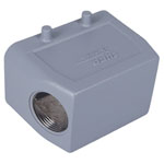 TE Connectivity 1106430-4 Heavy Duty Connector Hood Size 4 M25 Male Unshrouded