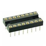 Harwin D2820-42 Female Unshrouded 10+10 Pos DIL Vertical Throughboard IC Socket