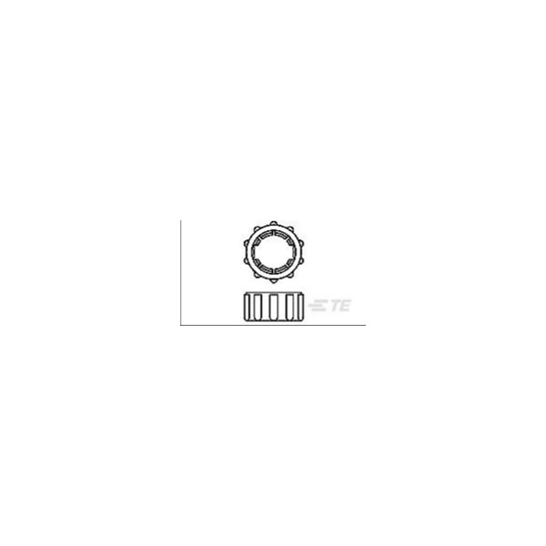 TE Connectivity 213810-1 Standard Connector Coupling Ring 17 Black