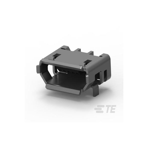 TE Connectivity 2013499-1 USB Connector Micro Type B Female Shroud...